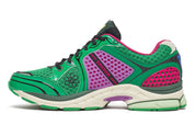 Saucony ProGrid Triumph 4 Jae Tips “Sugar Maple” vert Fern avec suède terreux et motifs floraux multicolores, amorti ProGrid.