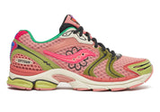Saucony ProGrid Triumph 4 Jae Tips “Virginia Creeper” en mesh Peach/Leaf avec motifs floraux multicolores et amorti ProGrid.