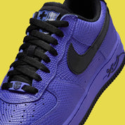Baskets Nike Air Force 1 Low Protro, Kobe Bryant x FC Barcelona, Persian Violet, édition limitée de collection, vue de devant 