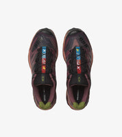 Chaussures trail course salomon foncé rouge et noir confortable 