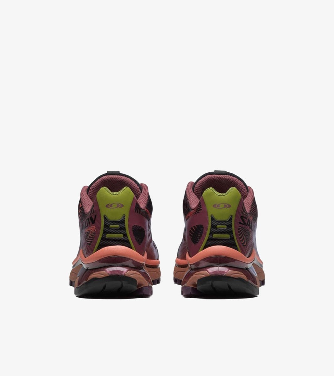 Chaussures trail course salomon foncé rouge et noir confortable 