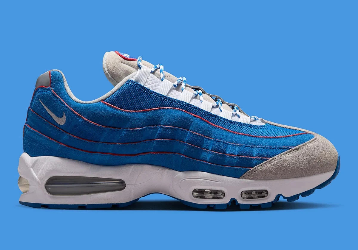 Nike Air Max 95 OG Big Bubble Lawson, sneakers Air Max 95 avec amorti Big Bubble, tige multicouche et coloris Lawson.