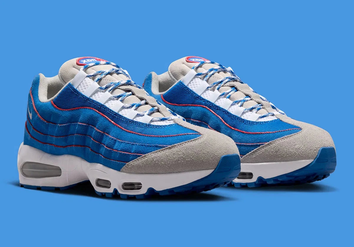 Nike Air Max 95 OG Big Bubble Lawson, sneakers Air Max 95 avec amorti Big Bubble, tige multicouche et coloris Lawson.