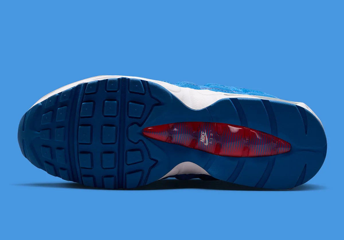 Nike Air Max 95 OG Big Bubble Lawson, sneakers Air Max 95 avec amorti Big Bubble, tige multicouche et coloris Lawson.