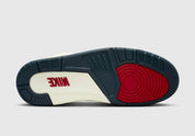 Sneakers Air Jordan 3 Retro en denim premium Levi’s, coloris Blue Denim avec éléments signature et amorti Air visible.