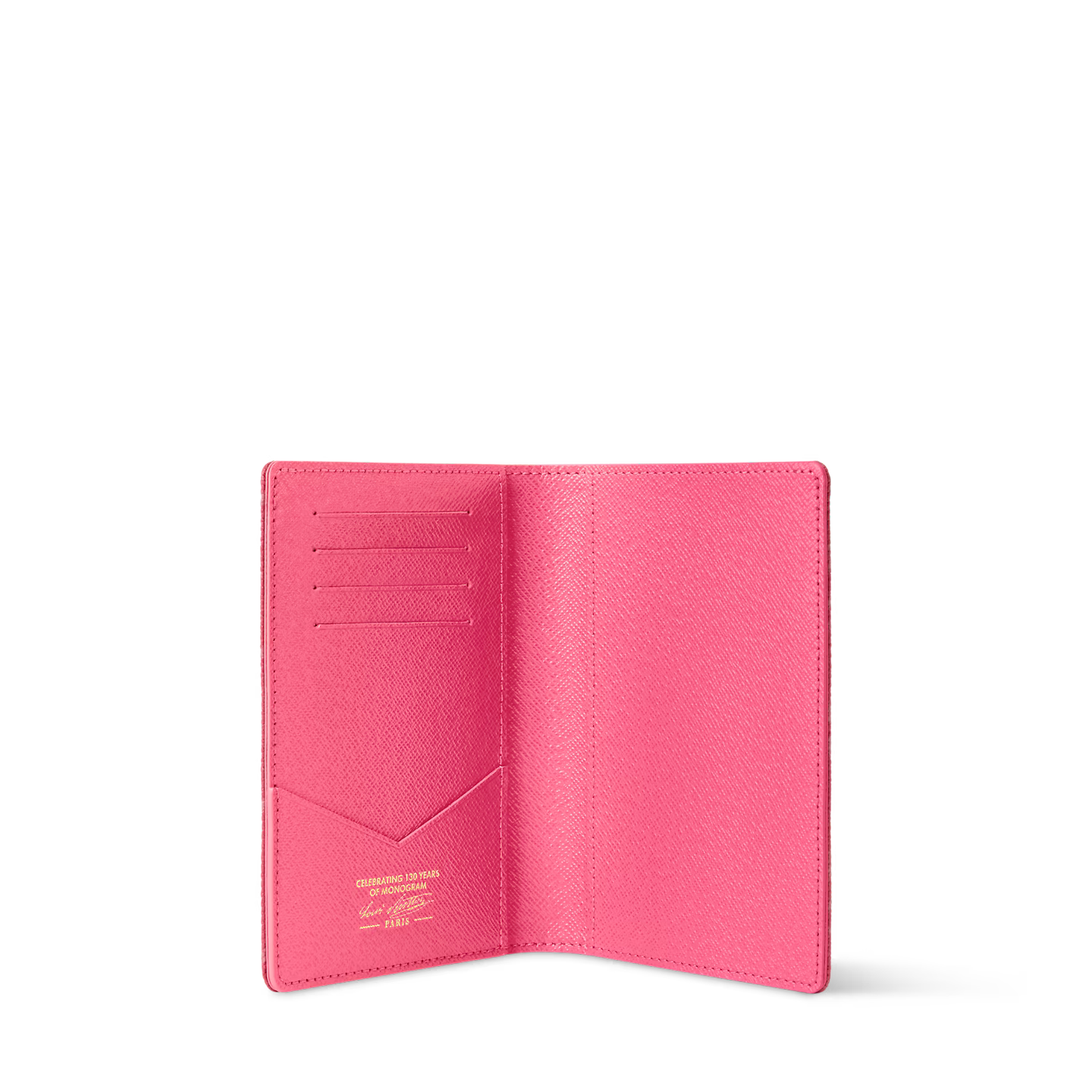 Louis Vuitton Passport Cover, porte-passeport marron en toile Monogram avec motif LV, intérieur en cuir et compartiments pour cartes.