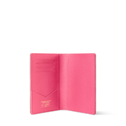Louis Vuitton Passport Cover, porte-passeport marron en toile Monogram avec motif LV, intérieur en cuir et compartiments pour cartes.