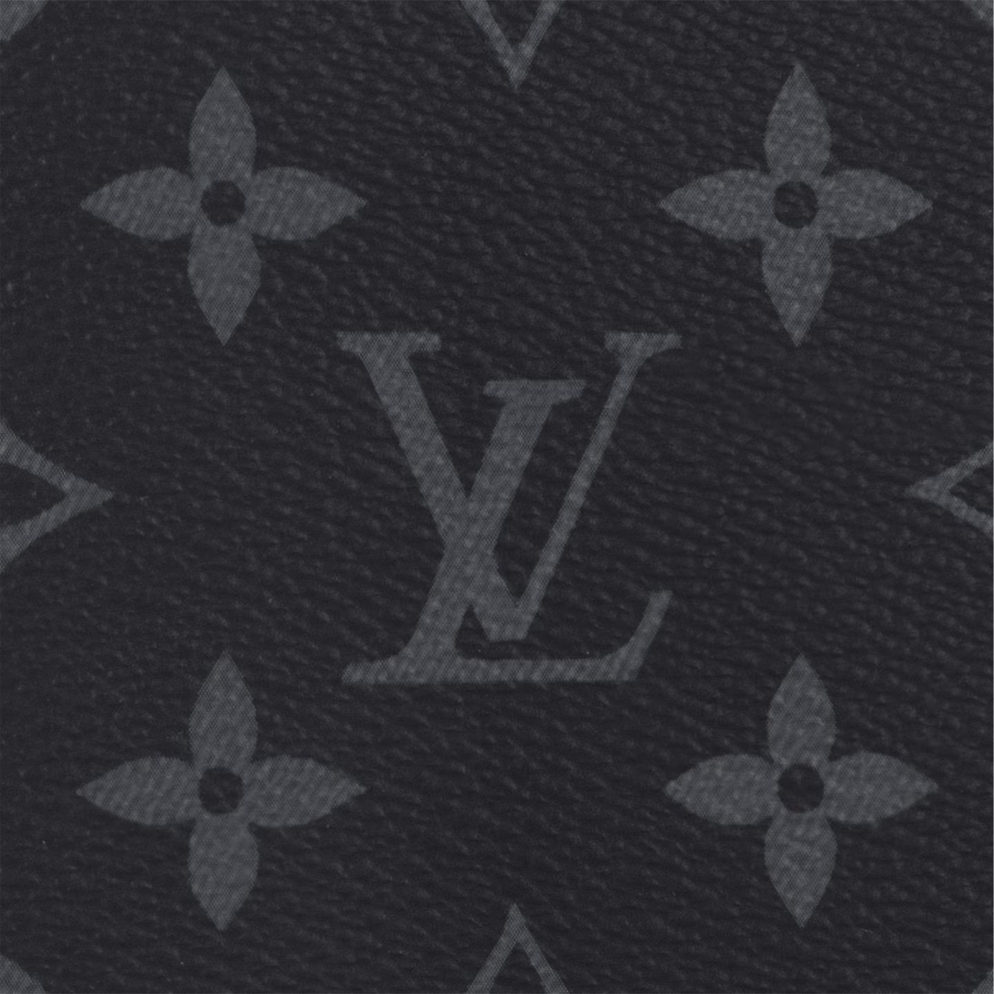Louis Vuitton Slender Wallet Monogram Eclipse, portefeuille compact noir et gris en toile Monogram avec huit emplacements pour cartes.