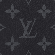 Louis Vuitton Slender Wallet Monogram Eclipse, portefeuille compact noir et gris en toile Monogram avec huit emplacements pour cartes.