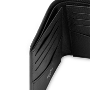 Louis Vuitton Slender Wallet Monogram Eclipse, portefeuille compact noir et gris en toile Monogram avec huit emplacements pour cartes.