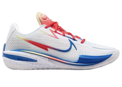 Nike Air Zoom GT Cut Titan x Dylan Harper White Multi, chaussure de basketball Nike blanche multicolore avec technologie Zoom Air et détails Titan x Dylan Harper vue de profil. 