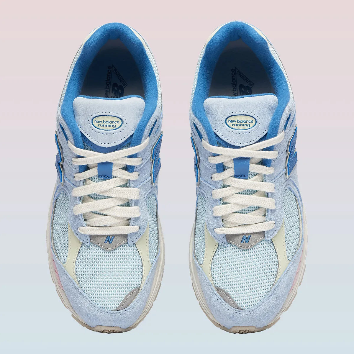 chaussure de sport NEW BALANCE 740 CONCEPT VERT COLORE , semelle confortable , vue de haut