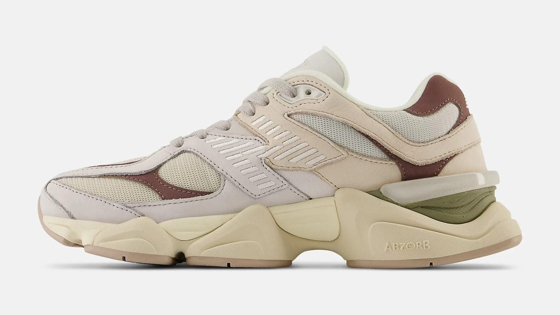 New Balance 9060 Grey Matter Timberwolf vu de côté