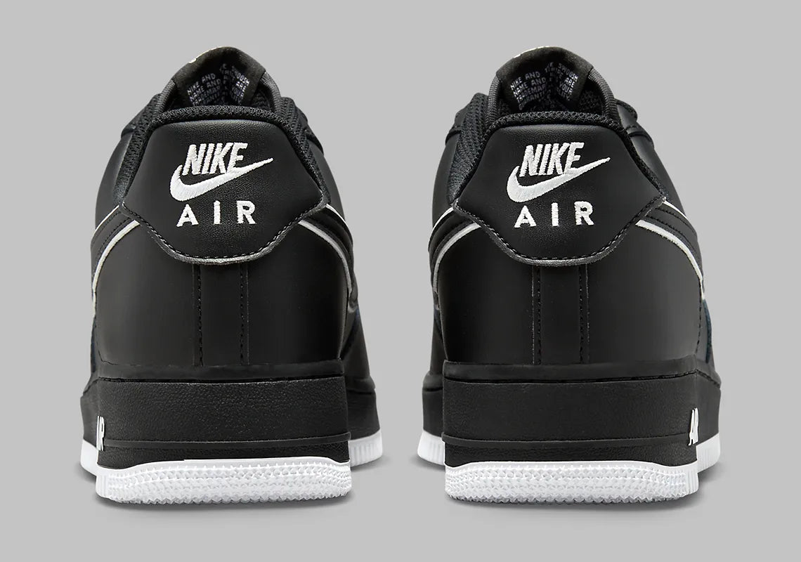 Nike air force black white low on sale