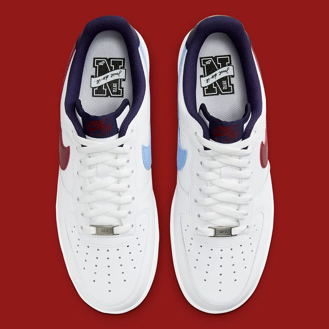 Nike air force 1 lv8 white red blue cheap