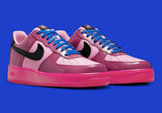 Sneakers Nike Air Force 1 Low roses Pink Cooler et Mulberry en cuir lisse avec amorti Air et design iconique