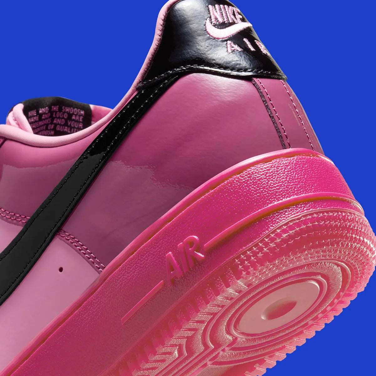 Sneakers Nike Air Force 1 Low roses Pink Cooler et Mulberry en cuir lisse avec amorti Air et design iconique