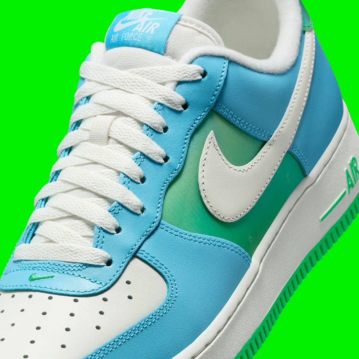 Nike Air Force 1 Low 07 Aquarius Blue Vapor Green GlobalSneakers