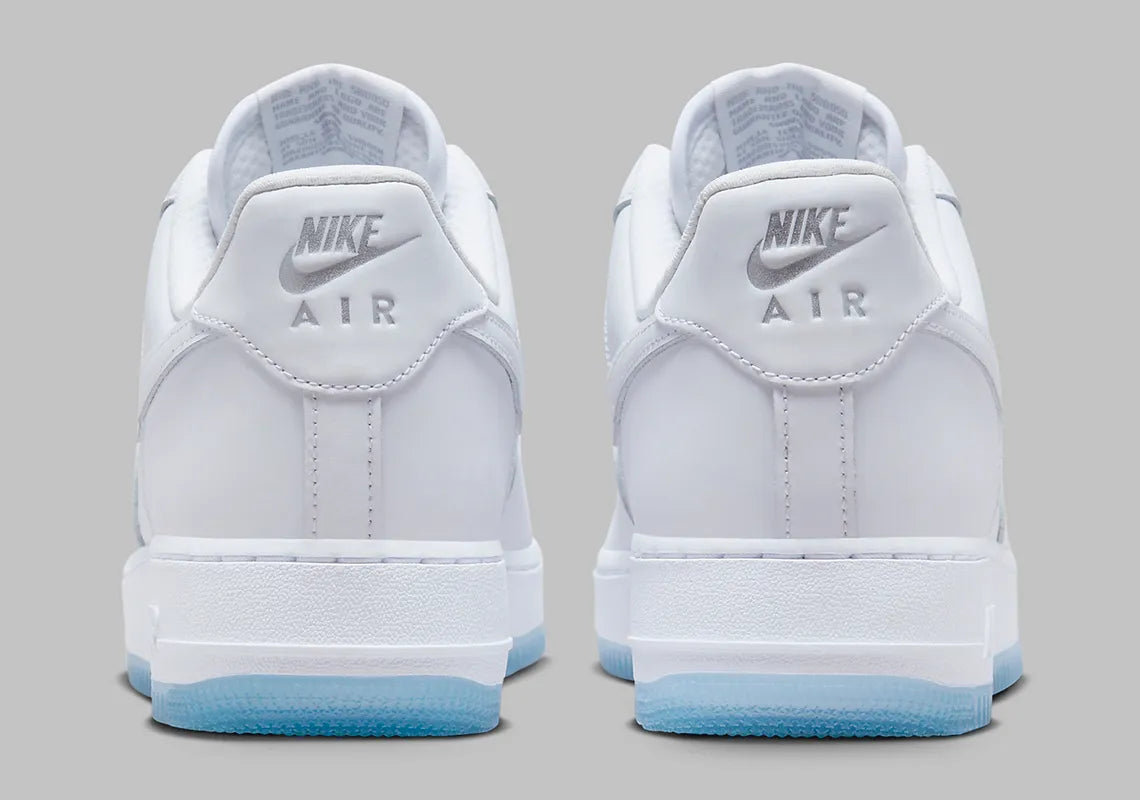 Nike Air Force 1 Low 07 White Ice Blue Sole GlobalSneakers