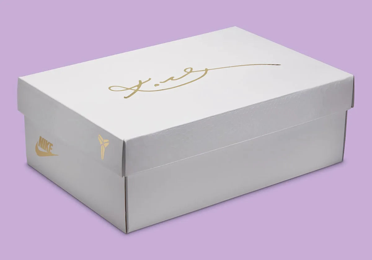  visuelle de la boite de laair force 1 kobe mamba mentality jaune