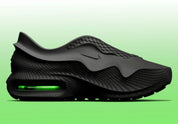 air max 1000, chaussure confortable à l'imprimante 3D, chaussure full black, vue de coté intérieur