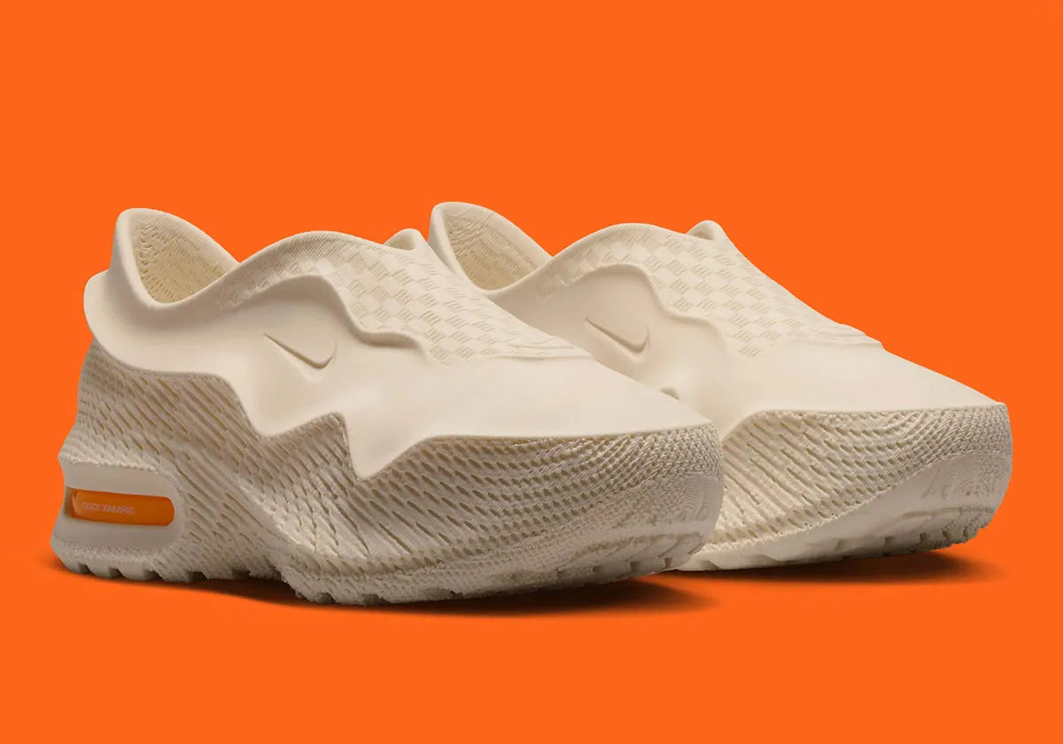 air max 1000, chaussure imprimée en 3D, chaussure beige, confortable, vue de devant