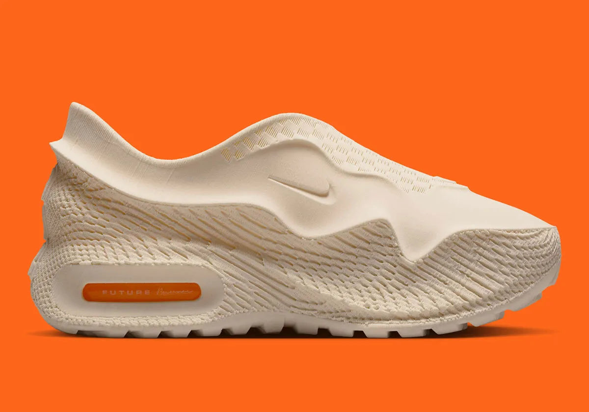 air max 1000, chaussure imprimée en 3D, chaussure beige, confortable, vue de coté intérieur