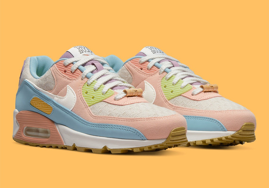 Nike Sneaker Air Max 90 Pink Blue Yellow Sneaker Air Max 90 Yellow