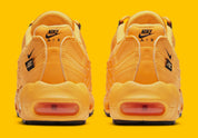 Sneakers Nike Air Max 95 NYC Taxi jaunes et noires en mesh et matières synthétiques avec amorti Air Max visible. Vue de derrière 