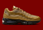 Nike Air Max 95 Big Bubble, sneaker rétro-running aux panneaux ondulés, tige multicouche et imposant amorti Max Air visible au talon et à l’avant-pied.
