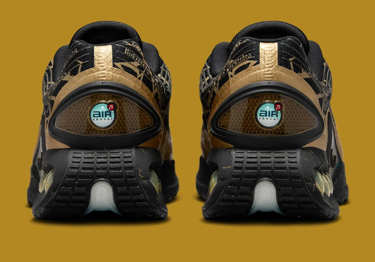Sneakers Nike Air Max Dn Doernbecher Connor en matériaux techniques premium avec design expressif et semelle Dynamic Air innovante vue de derrière. 