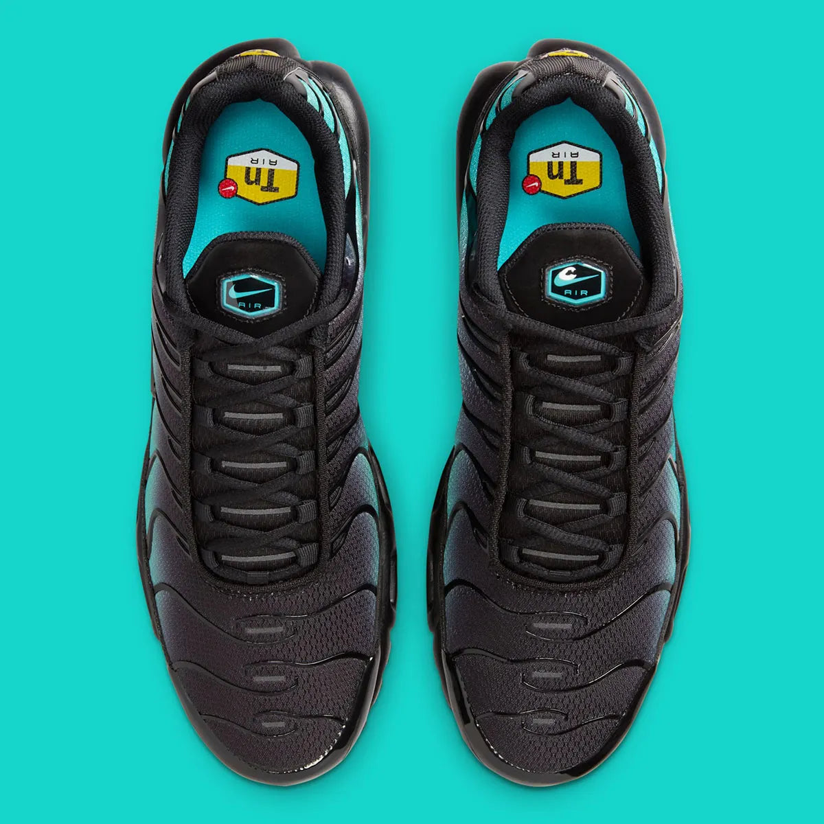 air max plus tn bleu noir aurora green