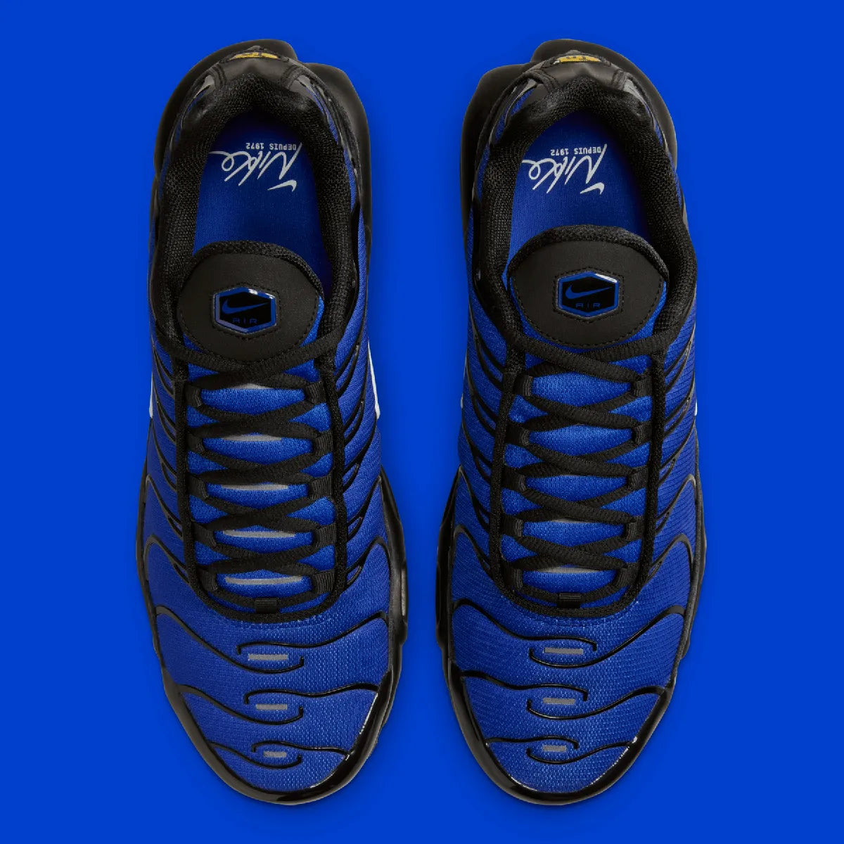 Nike Air Max Plus Premium Black Racer Blue GlobalSneakers