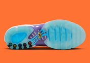 Vue sur la semelle de la sneakers Nike Air Max Plus Doernbecher Sergio Cano Márquez en matériaux premium avec design coloré artistique et unités Tuned Air visibles