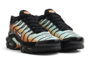 Sneaker Nike Air Max Plus OG Premium Desert Monarch avec dégradé orange et brun désertique, renforts TPU ondulés et amorti Tuned Air emblématique.