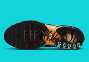 nike air max plus coloré été, nike, tn, chaussure confortable, semelle avec bulle d'air, vu de dessous de la semelle