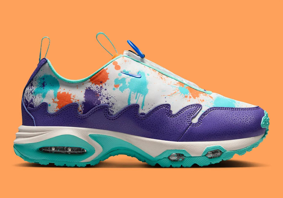 Sneakers Nike Air Max Sunder Doernbecher Quin en mesh technique et renforts synthétiques, coloris créatif inspiré, unité Air visible et design expressif.