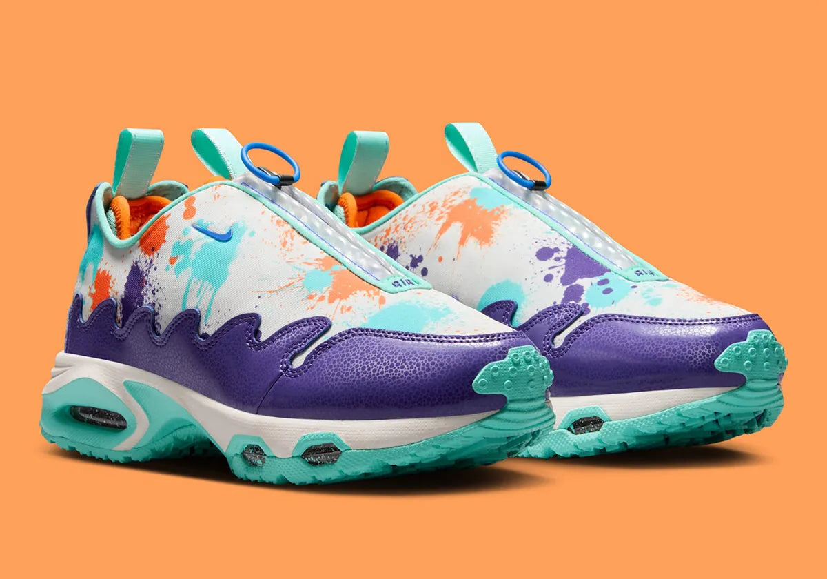 Sneakers Nike Air Max Sunder Doernbecher Quin en mesh technique et renforts synthétiques, coloris créatif inspiré, unité Air visible et design expressif.