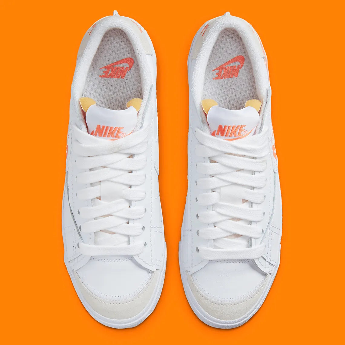Nike Blazer Low '77 Jumbo Scribble Swoosh White Orange Trance