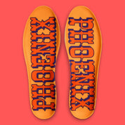 Sneakers Nike Book 2 en mesh respirant avec renforts synthétiques, coloris orange et violet Phoenix, amorti performance basketball.