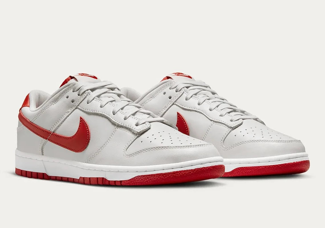 Nike Dunk Low Vast Grey Varsity Red