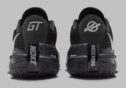 Sneaker de basketball Nike Air Zoom GT Cut Black Chrome en mesh technique avec unité Zoom Air Strobel et amorti React.