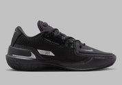 Sneaker de basketball Nike Air Zoom GT Cut Black Chrome en mesh technique avec unité Zoom Air Strobel et amorti React.
