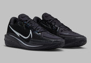Sneaker de basketball Nike Air Zoom GT Cut Black Chrome en mesh technique avec unité Zoom Air Strobel et amorti React.