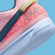 Nike Ja 1 rose zoom sur la semelle arrière