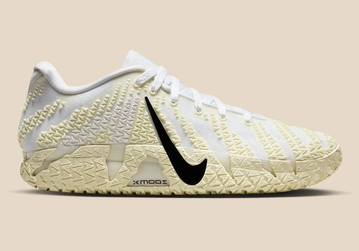 Nike Ja 3 Sound Check en mesh noir avec accents turquoise et citron, graphismes inspirés du son et amorti Zoom Air.