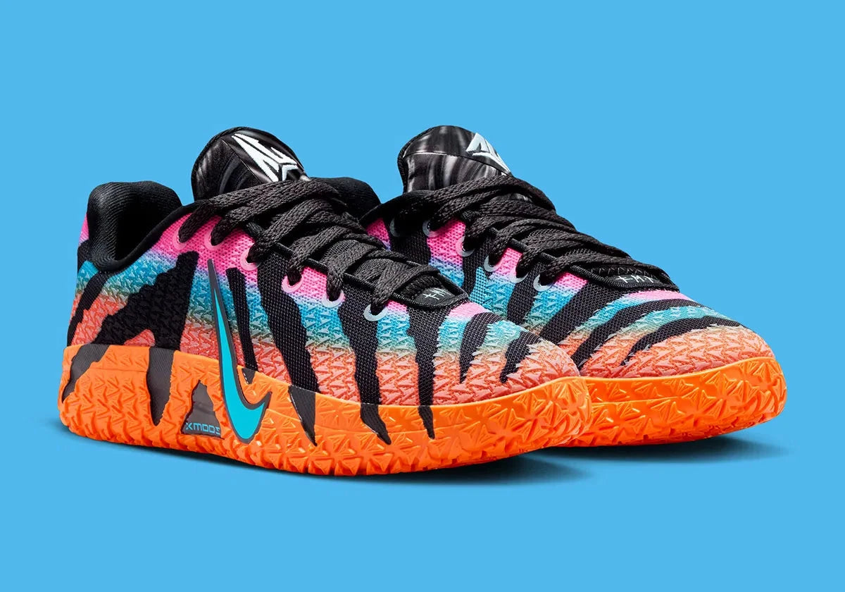 Sneakers Nike Ja 3 At Dawn en matériaux techniques multicolores inspirés du lever de soleil avec semelle amortissante performante.
