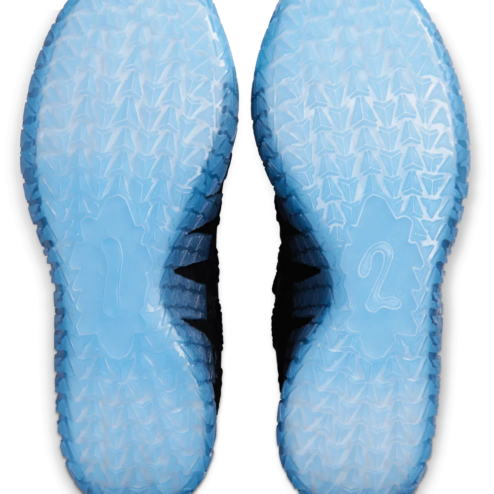 Nike JA 3 avec cristaux Swarovski, cuir premium et technologie d’amorti réactive, design signature Ja Morant. vue semelle