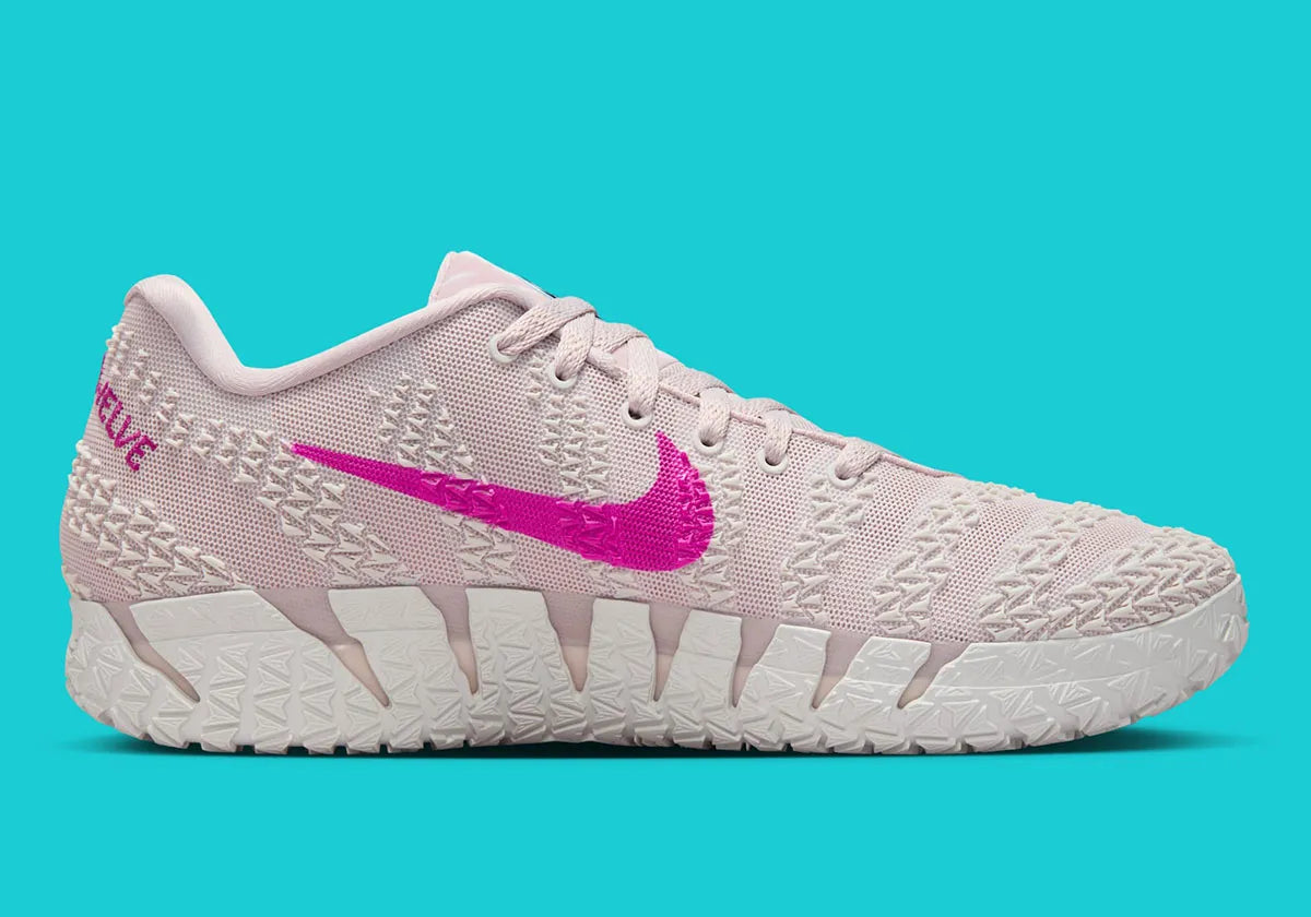 Nike JA 3 EYBL – sneaker signature Ja Morant coloris pastel violet rose cactus or avec amorti ZoomX et traction mini-JA