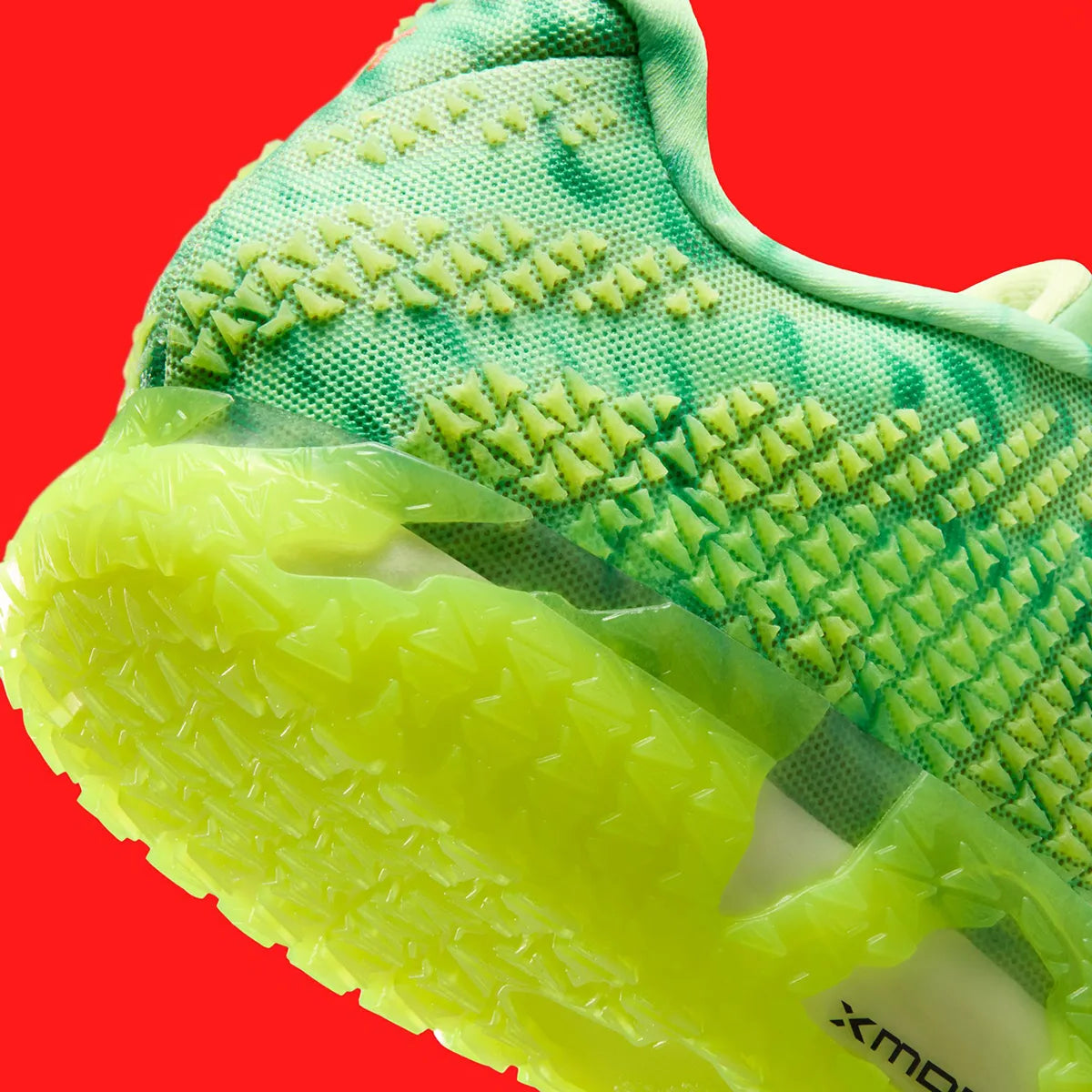 Nike Ja 3 Zombie en mesh vert et noir avec détails graphiques et amorti réactif pour performance basketball. Zoom arrière 